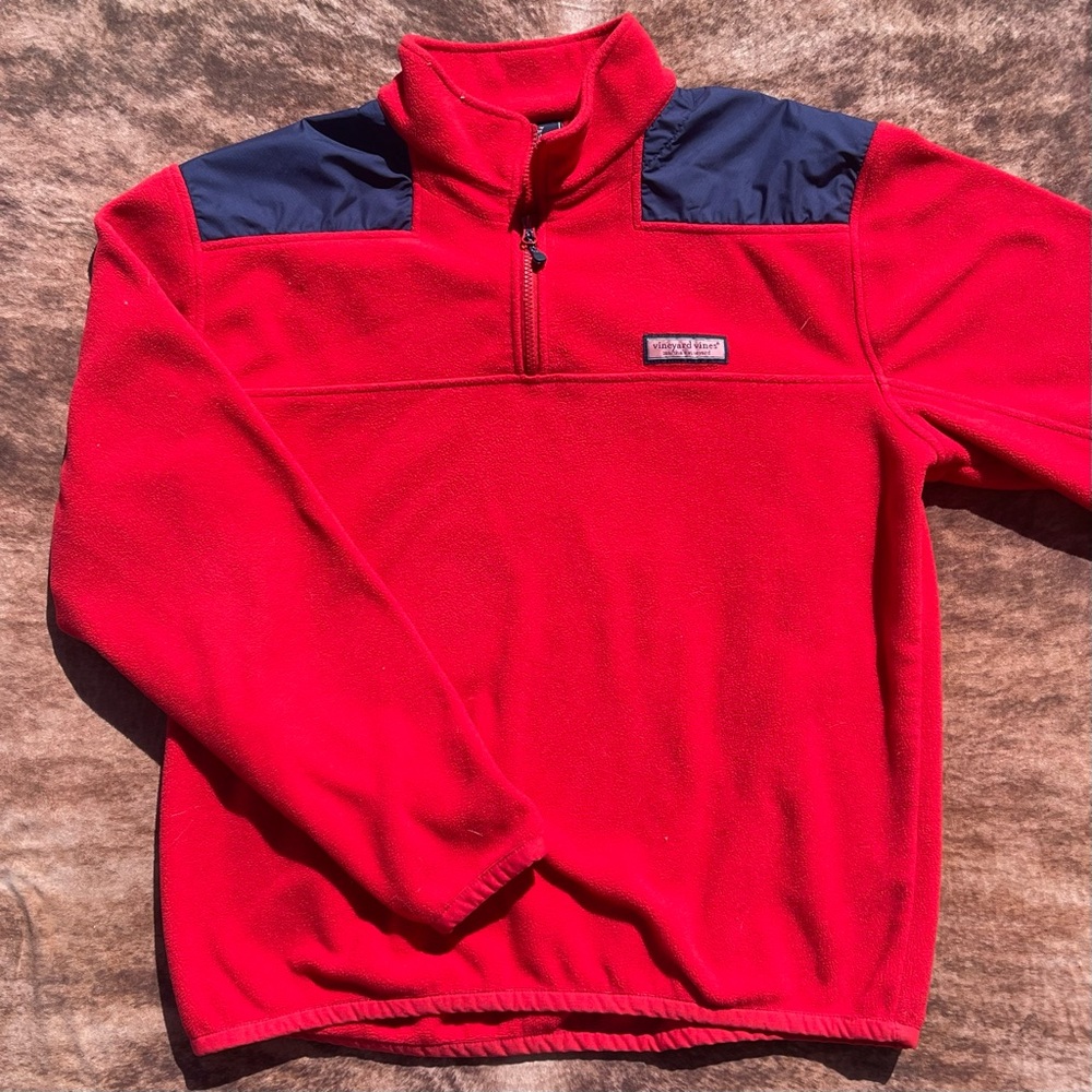 Men’s Vineyard Vines Quarter Zip Pullover Fleece Sweater Large